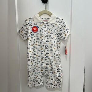 Magnetic Me | Sealed with a Kiss Magnetic Polo Romper | Size 12-18 Months | NWT